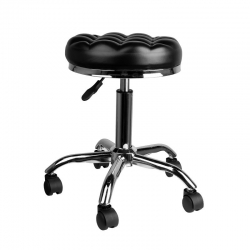 TABORET KOSMETYCZNY / FRYZJERSKI AM-302 PILLOW CZARNY